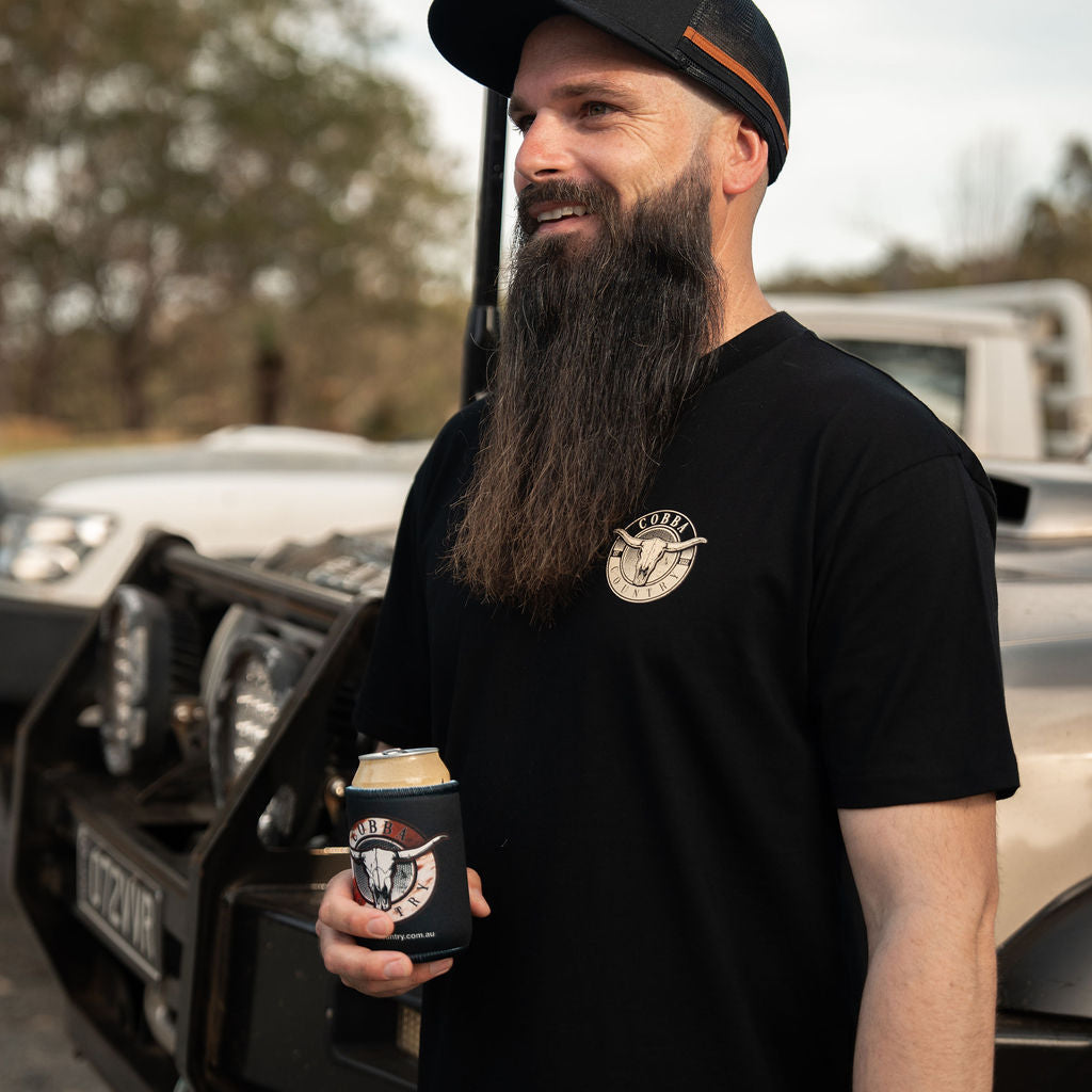 Men's Hunter Tee - Black & Sandy Taupe