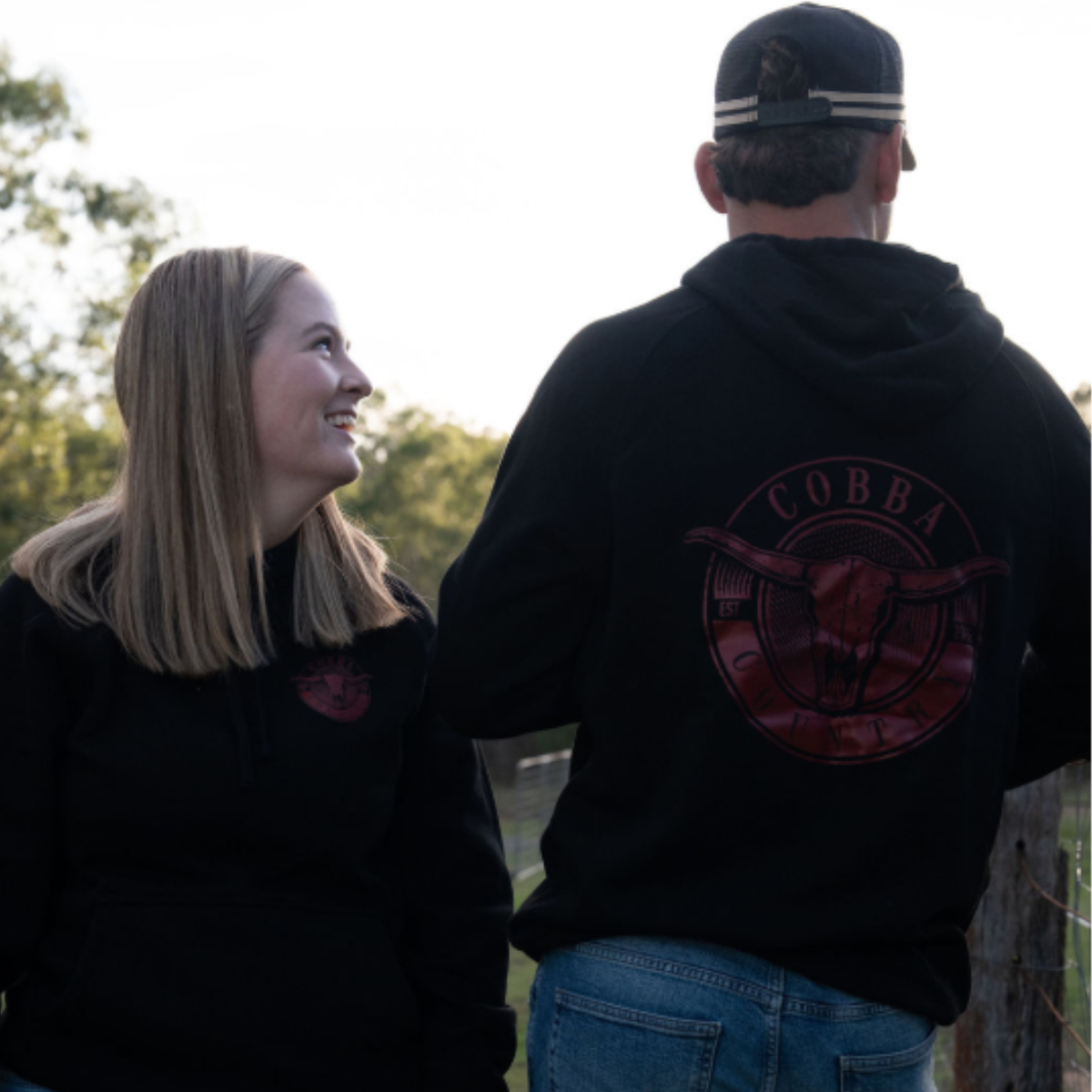 Hunter Hoodie - Black & Maroon