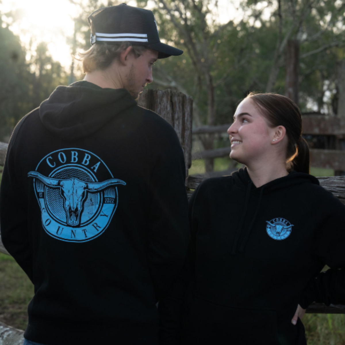 Hunter Hoodie - Black & Blue