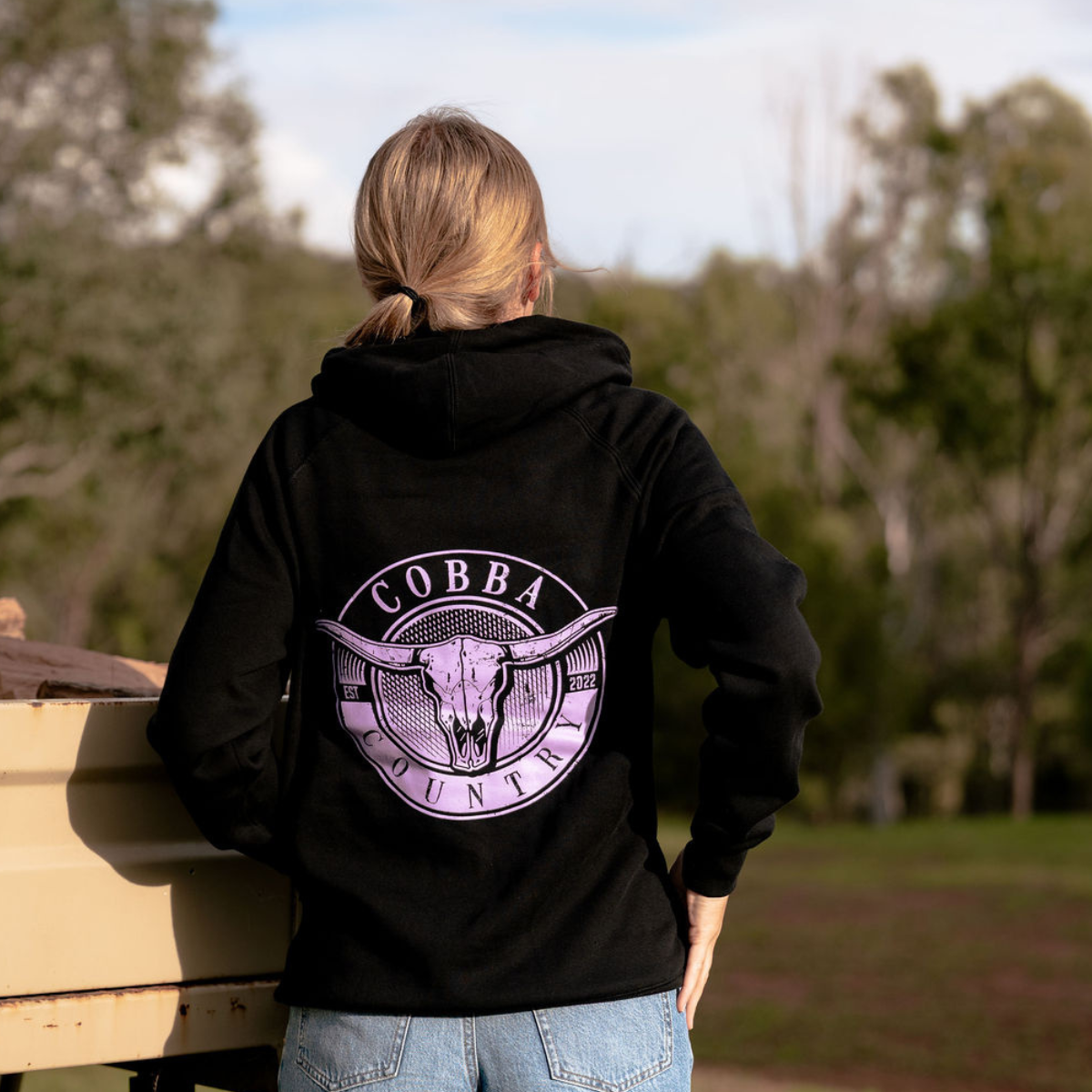 Hunter Hoodie - Black & Purple