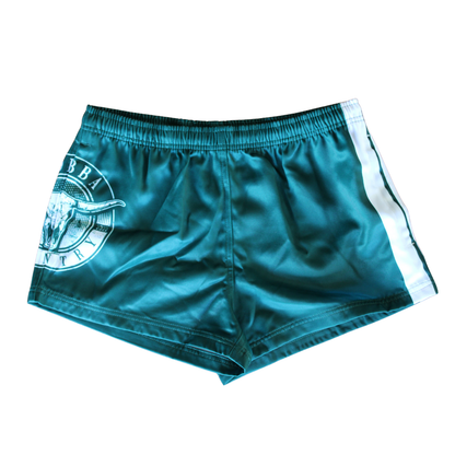 Footy Shorts (with Zip Pockets) - Green