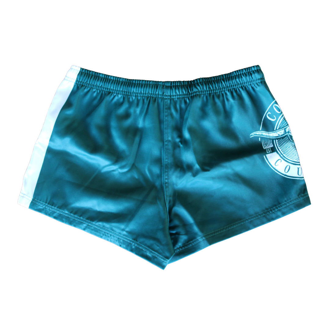 Footy Shorts (with Zip Pockets) - Green