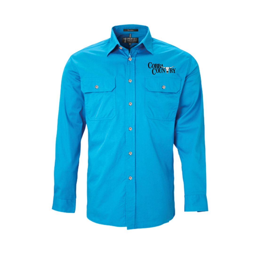 Men's Work Shirt - Azure (Clearance)