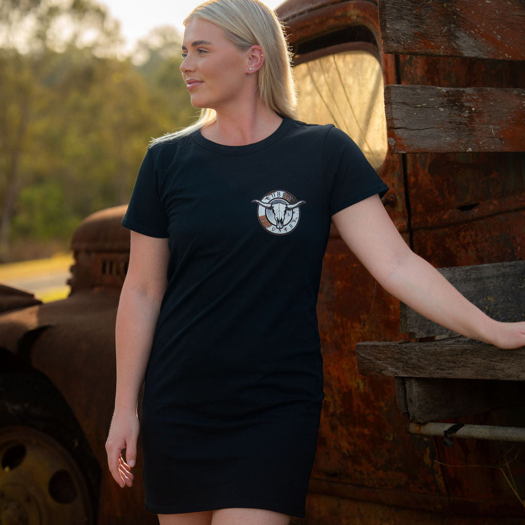 T-Shirt Dress - Cowhide