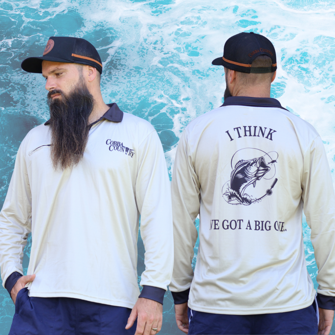 Fishing Shirt - Tan (I Think I've Got A Big One)