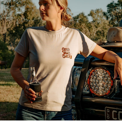 Women's Good Vibes Only Tee - Bone