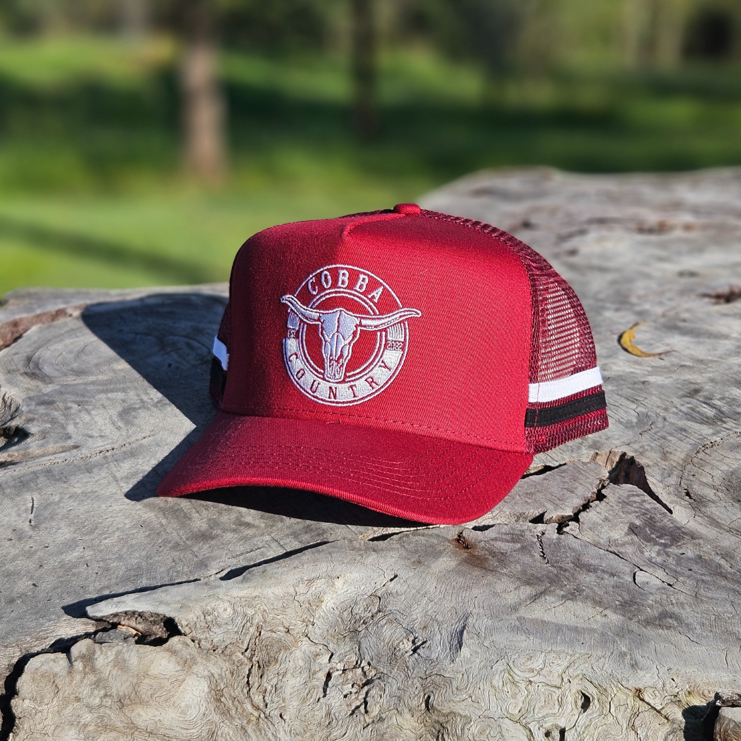 Trucker Hat - Hunter Burgundy