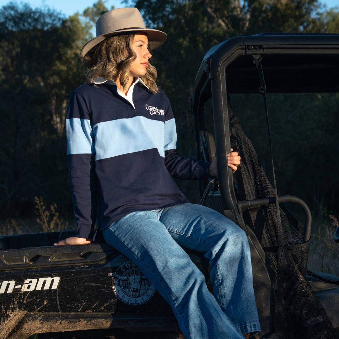 Women's Rugby Jersey - Navy & Blue