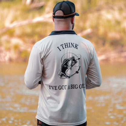 Fishing Shirt - Tan (I Think I've Got A Big One)