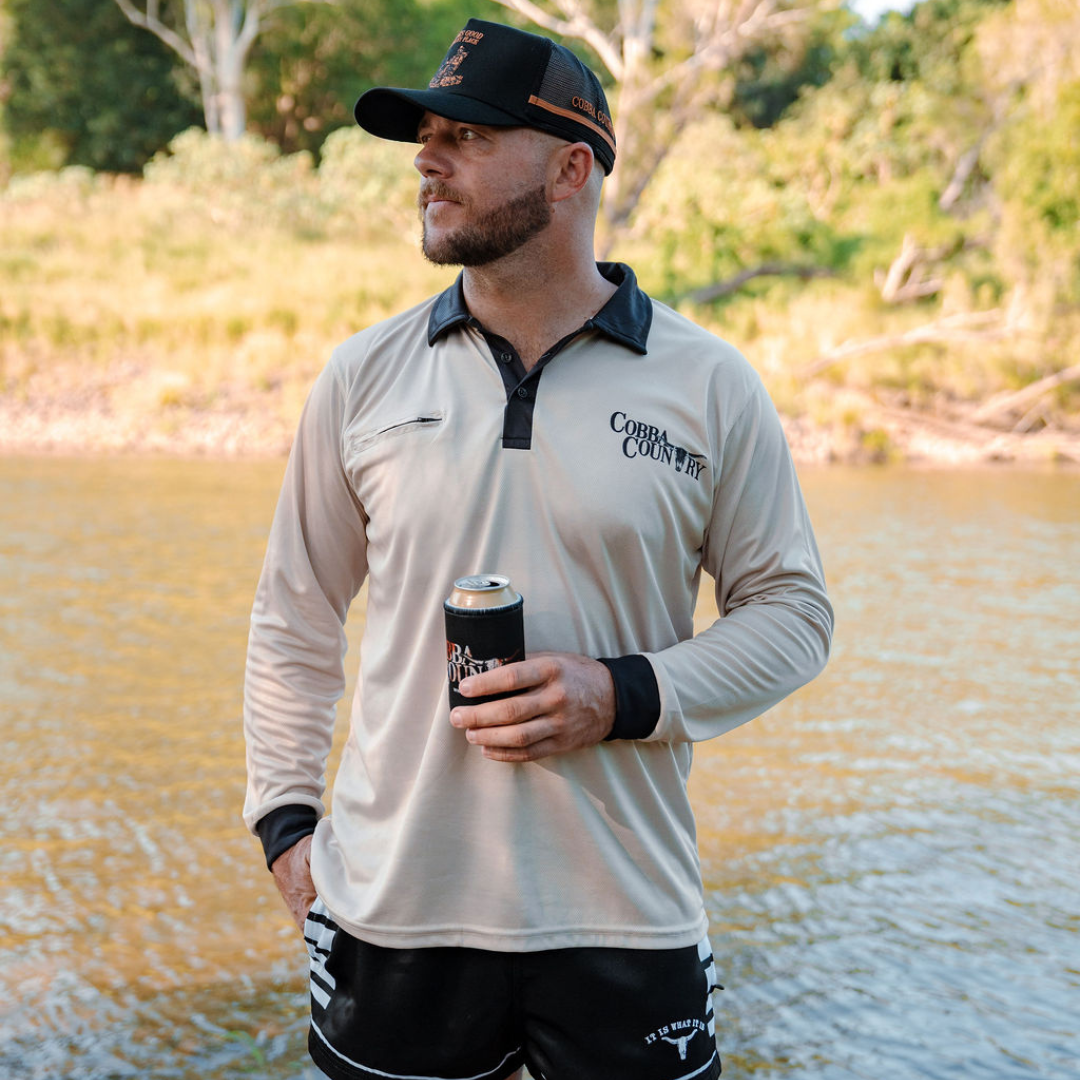 Fishing Shirt - Tan (I Think I've Got A Big One)