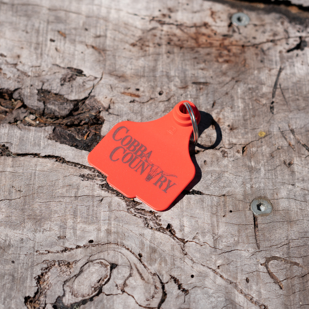 Cattle Tag Key Ring