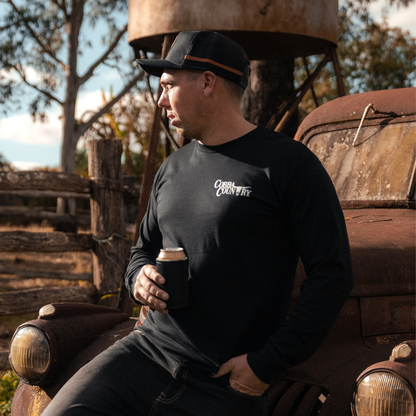 Men's Signature L/S Tee - Black & White