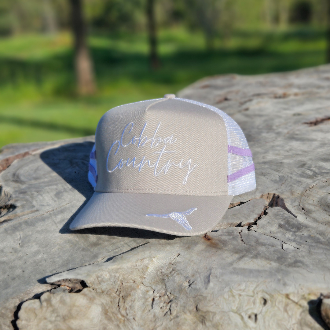 Trucker Hat - Tia Purple Stripes
