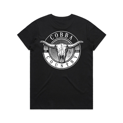 cobba_country_womens_hunter_tee_flat_back_black_white_casual.jpg
