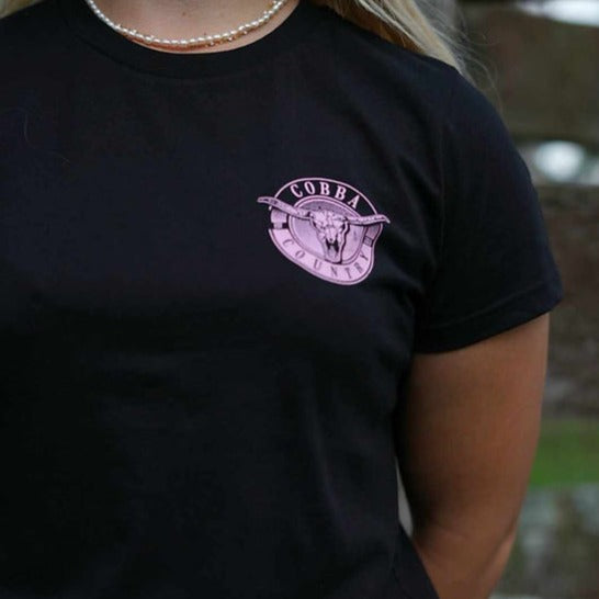 Women's Hunter Tee - Black & Pink