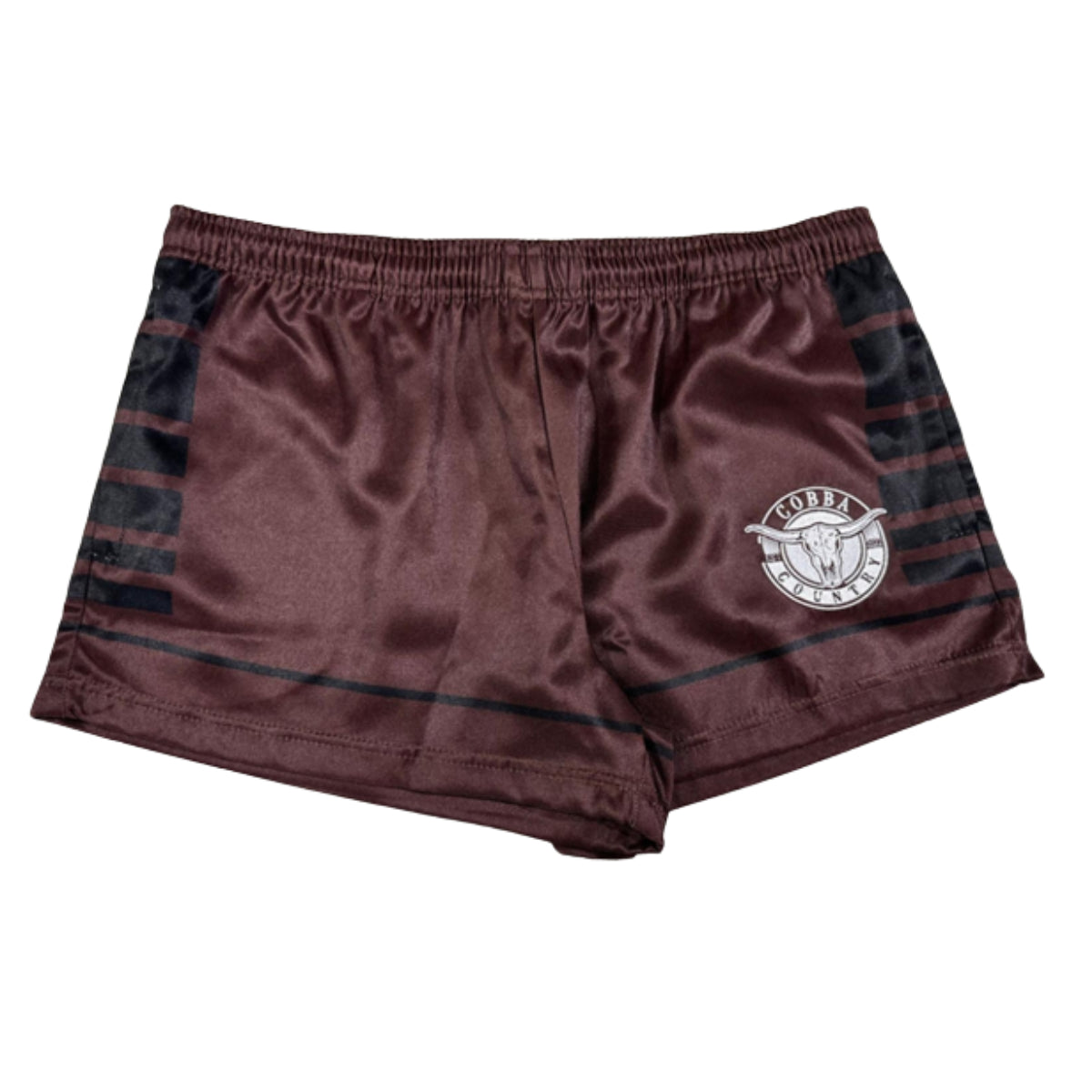 Footy Shorts (with zip pockets) - Brown