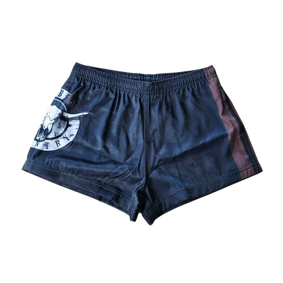 Kid's Footy Shorts (with zip pockets) - Cowhide